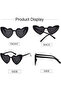 Black Heart Shaped Party Glasses - 3