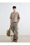 Brown Regular Fit Crew Neck Men's T-Shirt - 3
