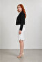 Women's Black Short Jacket Cardigan - 2