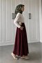 Black Pocketed Flared Skuba Crepe Skirt - Ideal for Comfortable and Stylish Combinations - 4