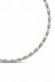 Silver Color Gold Zircon Detailed Bone Chain Women's Necklace - 3