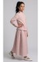 Girl's Viscose Shirt and Skirt Set, Embroidered Hijab Two-Piece Set, Ages 11-14 - 4