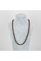 Kuka 5mm Sphere Necklace 52Cm/26Cm - Brown - 2