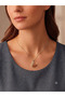 Steel Stone Swan Crispy Necklace Silver