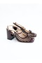 Women's Genuine Leather Heeled Shoes Claret Red Patent Leather
