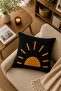 Decorative Punch Throw Pillow Cover Linen Fabric with Hidden Zipper 43X43 - 2