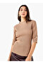 RIBBED SQUARE NECK HALF SLEEVE TOP - 6