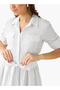 FLARED POPLIN SHIRT DRESS - 5
