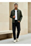 REGULAR FIT NYLON COLLAR JACKET - 2