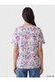 Vizyon New Season Mixed Crew Neck Floral Women's T-Shirt - 4