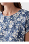 Esvab • Modern & Distinctive Zero Roba Collar Floral Dress - 3