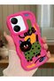 Vivo Y36 4g Compatible Case Camera Protector Red Silicone Couple Phone Case Cat Pattern