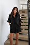 Women's Oversize Shirt Shorts Set Summer Linen Look Comfortable Fit Two-Piece Set