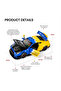 Hypercar Engine Alarm Clock BLUE with Light Sound & Water Mist Effects, Zinc Alloy Die-Cast Car Clock, Openable Doors & Hood, Pull Back Action, Desk Clock for Home, Office & Car Enthusiasts - 2
