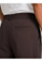 Men's Bitter Brown Relax Fit Lace-Up Baggy Trousers - 4
