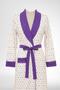 Mecit 6359 Purple Women's Long Dressing Gown Nightgown Set - 4