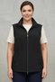 Trend42Plus Large Size Black Vest with Zipper and Pocket Detail