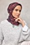 Cotton Polyester Scarf Tile-Burgundy Stone Navy Blue Black Botanical Patterned Soft Textured Durable 90X90