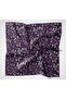 Cotton Polyester Scarf Purple Large Daisy Patterned Soft Textured Non-Slip 90X90 - 5