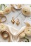 Voluminous Heart Design Gold Color 316L Steel Women's Earrings - 5