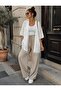 Women's Openwork Perforated Knitted Oversize Loose Knitwear Cardigan with Tassels - 3
