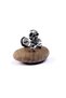 Punk earring, skull and two bones model - 3