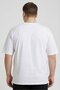 Men Crew Neck Short Sleeve Brand Logo T-Shirt, White - 4