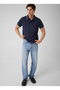 Navy Blue Men's Polo T-Shirt M6Yp28K4475-G7V2 Pique Polo T-Shirt - 2