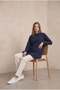 Women's Tunic with Asymmetrical Stitching Detail - 4