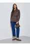 Relaxed Fit Shirt With Self Belt Detail In Suede Fabric - 2