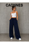 3-Piece Women's Seasonal Sweatpants (Black-Gray-Navy Blue) Basic Oversize Casual Comfortable Cut - 5