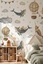 Bohemian Whale Wall Sticker Set 108 Pieces |   Baby & Kids Room Self-Adhesive Wall Sticker - 2