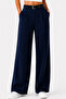 Women's Pearl Belted Palazzo Oversize Wide Cut Flowy Lycra Pants with Belt - 5