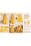 Yellow Girls' Jumpsuit – 100% Cotton, Tie-Strap, Wide-Leg Summer Jumpsuit with Bandana Set - 6
