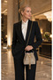 Women's Silvery Bucket Model Metal Handle Chain Strap Evening Dress Wedding Engagement Event Bag - 4