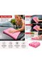 3D Synthetic Chamois Car Cleaning Cloth – Super Absorbent, Scratch-Free Drying Towel for Car Washing, Polishing, Drying & Household Cleaning – Pink - 2