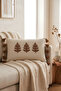 Botanical Embroidered Tassel Cushion Cover 35X55 cm - 3