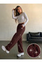 Glittery Loose Fit Sweatpants - 4