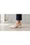 Women's Patent Leather Pointed Toe Thick Heeled Classic Shoes - 6