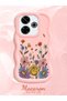 Redmi 13 4g Compatible Case Camera Protector Pink Silicone Couple Phone Case Floral Pattern - 2