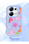 Poco M6 Pro 4g Compatible Case Camera Protector Blue Silicone Couple Phone Case Butterfly Pattern - 2