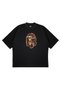 Unisex Women's Men's Bape Mixed Pattern Design Front Printed Oversize Thick Fabric Relaxed Fit T-Shirt - 3