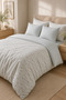 100% Cotton Satin Double Duvet Cover Set (Duvet Cover, Fitted Sheet, 2 Pillowcases, 2 Throw Pillow Covers) - 6