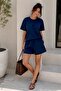 Women's Modal Embroidery Detailed Casual Shorts Set My3535 - 2
