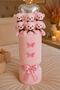 Pink Teddy Bear Bouquet with Heart Balloon Vase Birthday Gift for Lover Girlfriend Romantic Gift - 4