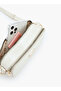 Textured Crossbody Bag with Adjustable Strap - 7