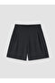 Two Mt Shop Quality Lcw Curve Black Plus Size Elastic Waist Women's Shorts - 3