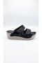 Women's Genuine Leather Velcro Massage Sole Comfortable Comfortable Women's Flexible Daily Home Slippers - 6