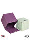 Napkin Holder, Boutique Tissue Box, Tissue Paper Storage Box, Vegan Leather, 13*13*13 Cm. Lila - 3