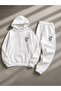 Unisex Minimal New York Print Winter Top and Bottom Tracksuit Set - 2